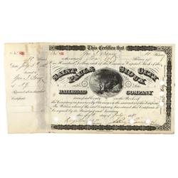 St. Paul & Sioux City Rr Co. Signed By Benjamin Brewster As President