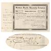 Image 1 : Northern Pacific Steamship Co. Issued To The Northern Pacific Railway Co. And Signed Twice By C.s. M