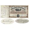 Image 1 : Northern Pacific Railroad Stock Issued To And Signed Twice By Frederick Billings