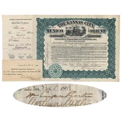 Issued To Wm. A. Proctor And  Signed On Verso By Wm. Cooper Proctor