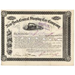 New York Central Sleeping Car Company Certificate Issued To George Bird Grinnell