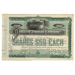 Pittsburgh Traction Company Issued To Peter Widener