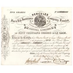 Hercules Fire And Life Insurance Company