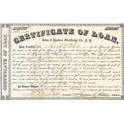 Town Of Yonkers Certificate Of Loan
