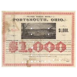 Water Works Bond Portsmouth, Ohio