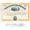 Image 1 : Northern Pacific Railroad Stock Issued To And Signed On Verso By New York Merchant David Houghtaling