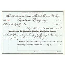 Missoula And Bitter Root Valley Railroad Company