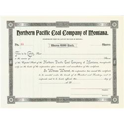 Northern Pacific Coal Company And Montana