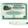 Saint Paul And Northern Pacific Signed By Daniel S. Lamont As President