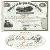 Stillwater And St. Paul RR Co. Issued To And Signed By C.H. Clark