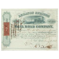 Lebanon Springs Railroad Co.