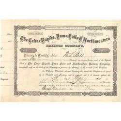 The Cedar Rapids, Iowa Falls & Northwestern Railway Company