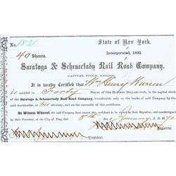 Saratoga & Schenectady Rail Road Company