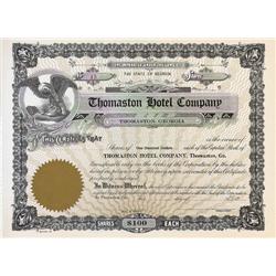 Unissued Thomaston Hotel Company Stock