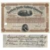 Northern Pacific Railroad Company Stock Issued To The American Home Missionary Society And Endorsed 