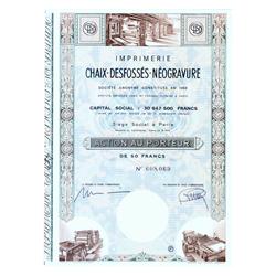 An Imprimerie Chaix-desfosses-neogravure S.a. Bond