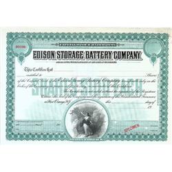 Edison Storage Battery Specimen