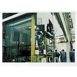 C.J. Yao, Liquor Store Reflection, Silkscreen