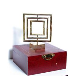 Yaacov Agam, Space Divider, Brass Kinetic Sculpture