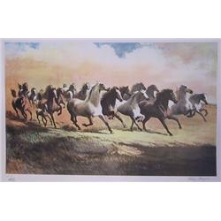 Helen Hayse, The Gray Stallion, Lithograph