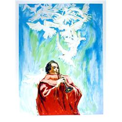 David K. Stone, Trumpeter, Lithograph