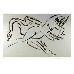 Reuben Nakian, Leda and the Swan 2, Etching