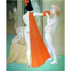 Leonor Fini, Dressing Room, Offset Lithograph