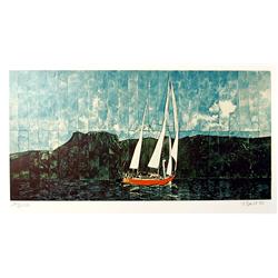 Fran Bull, Boat, Serigraph