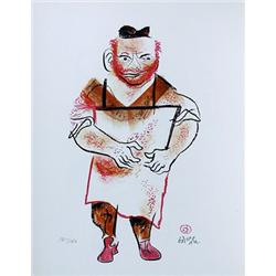 William Gropper,  - Butcher, Lithograph