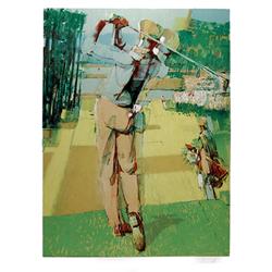 Jim Jonson, Golf Swing, Lithograph