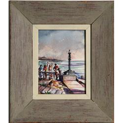 Edith Bry, Fire Island 4, Watercolor