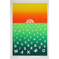 Jean Sariano, The Sun Set, Aquatint Etching 