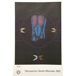 Paul Wunderlich, Olympische Spiele Muenchen, Lithograph