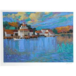 Max Hayslette, Sunrise at Dye's Inlet II, Serigraph