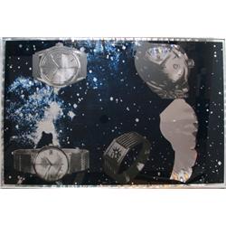 Joe Tilson, Five Objects in Space, Silkscreen on Plastic Foil
