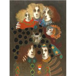 Ramon Santiago, American Family III, Oil Painting