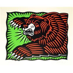 Burton Morris, The Bear, Silkscreen