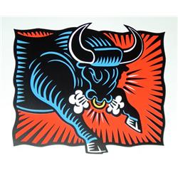 Burton Morris, The Bull, Silkscreen