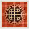 Image 1 : Victor Vasarely, Domb B (Red), Serigraph