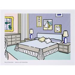 Roy Lichtenstein, Interior with Water Lilies, Poster