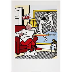 Roy Lichtenstein, Tintin Reading, Poster