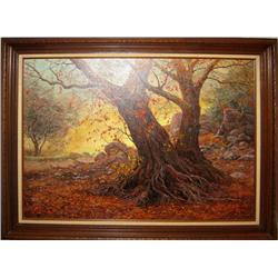 Jorge Braun Tarallo, Trees, Oil Painting