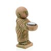 Image 3 : Hand Formed Sandstone Monk w/ Bowl (CLB-166)