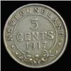 Image 2 : 1917 Canada Newfoundland 5c Silver Hi Grade RARE (COI-6750)