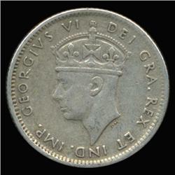 1944 Canada Newfoundland 10c Silver Hi Grade RARE (COI-6748)