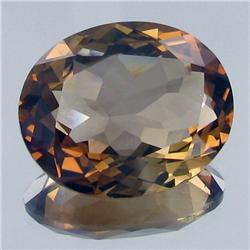 16.94ct Oval Cut Imperial Topaz Appraised $67k (GEM-16367)