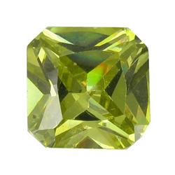 7.77ct Green Princess Cut Lab Created Diamond (GEM-22362A)