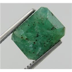 3.53ct Natural Mint Green Zambian Emerald Octagon Facet  (GEM-19272)