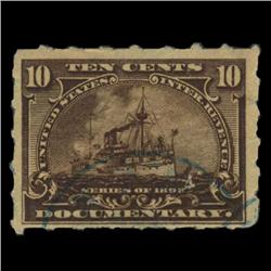 1898 US 10c Documentary Revenue Stamp NICE (STM-0554)