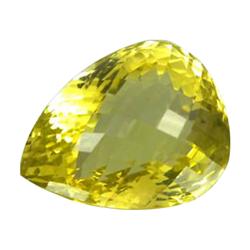 56ct Flawless Lemon Yellow African Citrine (GEM-24473)